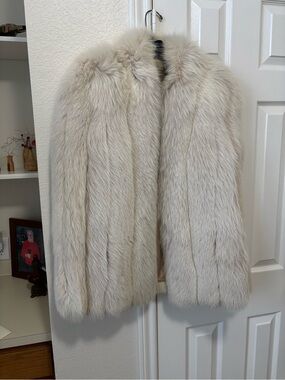 💎 Vintage Neiman Marcus White Arctic Fox Fur Coat